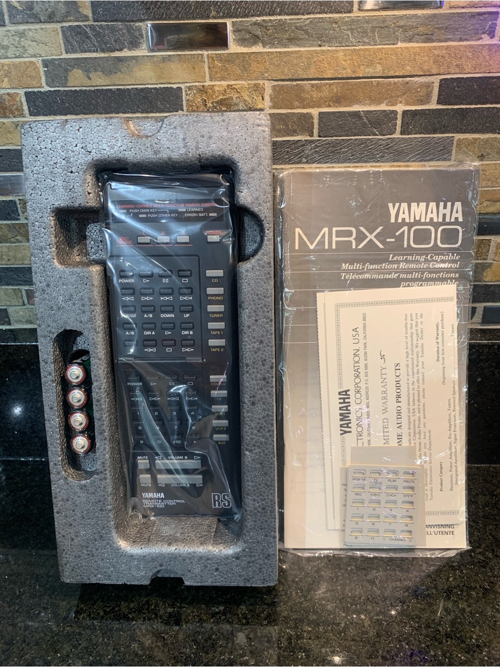 YAMAHA RCX Memory Max MRX-100 MULTI-FUNCTION LEARNING REMOTE CONTROL Original